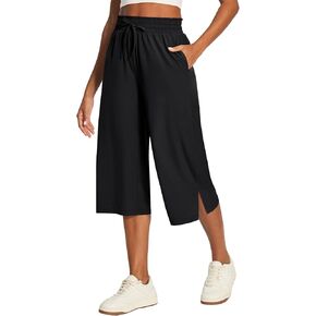 Ewedoos سراويل اليوغا النسائية مع جيوب كابري طماق للنساء البطن التحكم تجريب طماق ضغط سراويل كابري in Kuwait