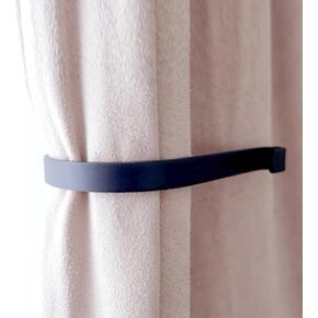 Curtain Holdbacks (Set of 2), Wall Mounted Drapery Tiebacks with Screws, Metal Decorative Window Drapery Holder Curtain Hook, Black in Kuwait