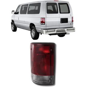 Tail Light For 2004-2014 Ford Econoline E150 E250 E350 - Fits Driver Side - Rear Tail Light Assembly Includes Lens and Housing - Replacement For 5C2Z 13405 AA in Kuwait