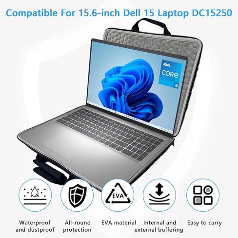 15.6inch Laptop Sleeve for Dell Inspiron 15/15 Laptop DC15250/ Dell G15, for Acer Aspire Go 15 Case Hard Shell, 15 inch Shockproof Waterproof Laptop Bag in Kuwait