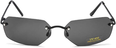 Polarized Matrix Square Rimless Sunglasses men Ultralight in Saudi Arabia
