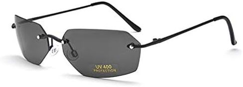 Polarized Matrix Square Rimless Sunglasses men Ultralight in Saudi Arabia