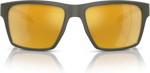 نظارة شمسية Native Man بإطار زيتوني غير لامع، عدسات عاكسة برونزية، 56 ملم in Kuwait