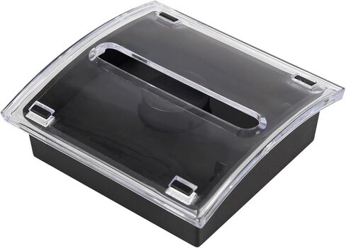 4 Pcs Pop Up Note Dispenser，Sticky Note Holder ，3 x 3 Inch，Clear Top and Black Base Sticky Notes Dispenser for School Office Home Store Classroom Desk Supplies in Saudi Arabia