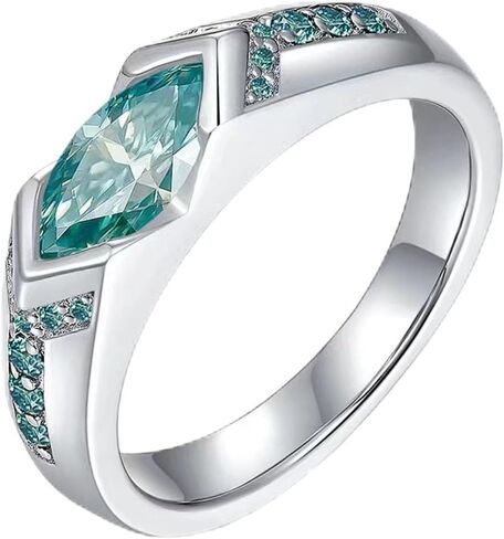 Magtherapy العلاج اللمفاوي التيتانيوم أيون مويسانيتي خاتم الماس، فتح مجرى الدم والعقد الليمفاوية تورينا كريستال الكوارتز أيونيكس حلقة مفتوحة زركونيا مكعب in Kuwait