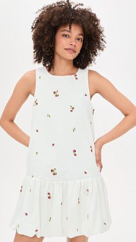 En Saison Women's Strawberry Kiss Bubble Hem Mini Dress in Saudi Arabia