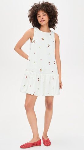 En Saison Women's Strawberry Kiss Bubble Hem Mini Dress in Saudi Arabia