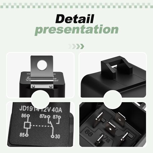 Engine Cooling Fan Motor Relay Compatible with 2009-2016 Wrangler JK Replace 56055667AA 56055667AB in Kuwait