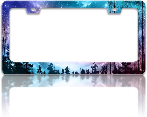 البني الأسود الأبيض البقرة طباعة لوحة ترخيص الإطار البقع أصحاب لوحة ترخيص مضحك الفولاذ المقاوم للصدأ السيارات ملحق قوس 2 حفرة مع مسامير العالمي لنا إطارات لوحة ترخيص السيارة 6x12 في للنساء الرجال in Kuwait