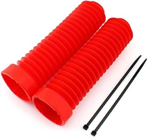 Front Fork Gaiters Boots Shock Covers Protector Red Fork Cover Gaiters Boots Shock Protector Replacement for ATC 250R 1983 1984 1985 1986350X ATC 1985 1986 1987 Fron in Saudi Arabia