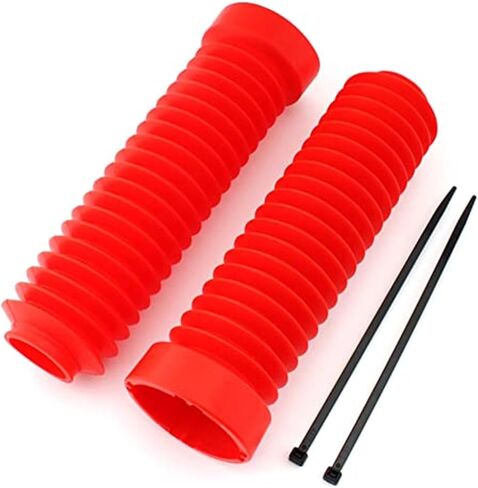 Front Fork Gaiters Boots Shock Covers Protector Red Fork Cover Gaiters Boots Shock Protector Replacement for ATC 250R 1983 1984 1985 1986350X ATC 1985 1986 1987 Fron in Saudi Arabia
