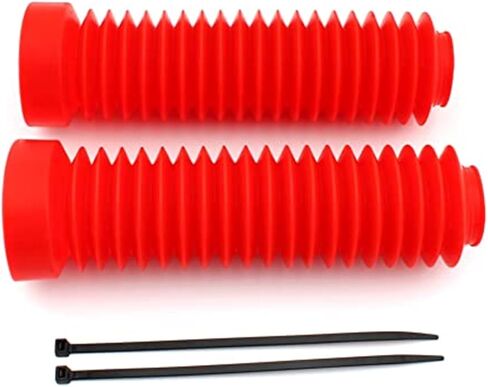 Front Fork Gaiters Boots Shock Covers Protector Red Fork Cover Gaiters Boots Shock Protector Replacement for ATC 250R 1983 1984 1985 1986350X ATC 1985 1986 1987 Fron in Saudi Arabia