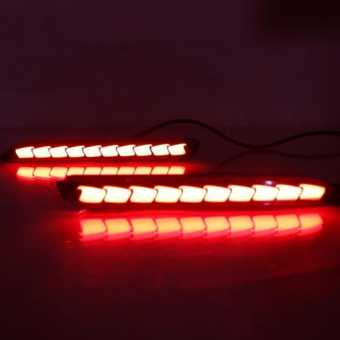 LED Rear Bumper Reflector Lights Fit for Toyota Venza Camry Rav4 Sienna Avalon Matrix Sienna Lexus Tail Light Assembly with LED Driving/Brake/Turn Signal Light Fog Light in Saudi Arabia