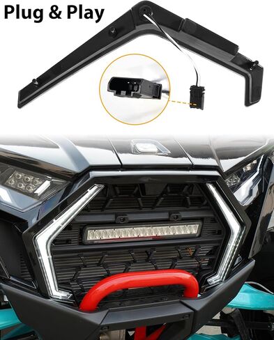 مصابيح SAUTVS LED لشبكة 2025 Polaris RZR PRO XP/PRO R/PRO S، ملحقات مصابيح الشواية المقاومة للماء باللون الأبيض DRL (قطعتان، استبدال #2417278، #2417279) in Saudi Arabia