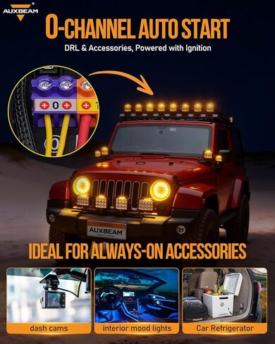 لوحة مفاتيح Auxbeam KS-80 8 Gang مع مقبض دوار - لوحة تحكم بإضاءة خلفية RGB عالمية مع 4 أوضاع تبديل/لحظية/نبض/SOS و4 مشغلات، ضوء مطاردة وتعتيم لشاحنة القوارب البحرية على الطرق الوعرة in Saudi Arabia