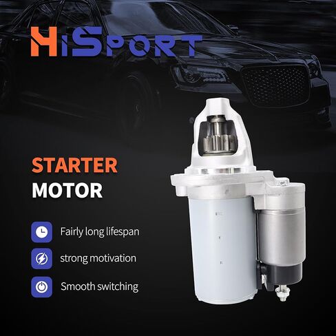 HiSport Starter Motor 19185N Compatible with Chrysler 300 2011-2016 & Dodge Challenger 2011-2016, Charger 2011-2016, Durango 2011-2015 & Jeep Grand Cherokee 2013-2015 & Ram 1500 2013-2014 in Saudi Arabia