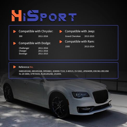 HiSport Starter Motor 19185N Compatible with Chrysler 300 2011-2016 & Dodge Challenger 2011-2016, Charger 2011-2016, Durango 2011-2015 & Jeep Grand Cherokee 2013-2015 & Ram 1500 2013-2014 in Saudi Arabia