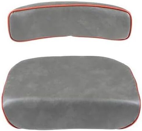 Seat Cushion and Backrest - Gray with Red Trim fits Massey Ferguson 20 20C 30 40 TE20 TEA20 TO20 TO30 TO35 25 31 35 50 65 85 88 98 130 135 140 178 185 230 235 240 245 250 283 1030 150 165 1884576M1 in Kuwait