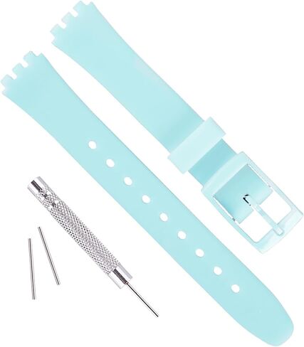 Replacement 12mm Waterproof Silicone Rubber Watch Strap Watch Band for Swatch in Kuwait