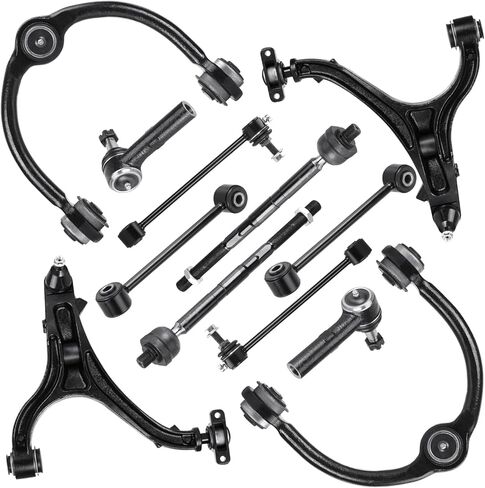 Front Upper & Lower Control Arms w/Ball Joints Replacement Suspension Kit for Jeep Commander 2006-2010, for Jeep Grand Cherokee 2005-2010,with Tie Rod End Links (12PCS) in Saudi Arabia
