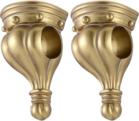 2 قطعة من أقمشة الراتنج الشمعدان كوربيل قوس ديكور قضيب ستارة قوس ذهبي ستائر وشاح سوجس لنوافذ المدخل ستارة تزيين تدعم غرفة المعيشة وغرفة النوم in Kuwait