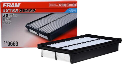 FRAM Extra Guard CA9669 Replacement Engine Air Filter for Select Mazda Models, Provides Up to 12 Months or 12,000 Miles Filter Protection in Saudi Arabia