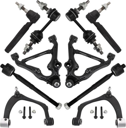 TRQ Front Steering & Suspension Kit Control Arm with Ball Joint Sway Bar Stabilizer Link Tie Rod Compatible with 2019-2023 Chevrolet Silverado 1500 GMC Sierra 1500 in Saudi Arabia