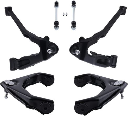 maxpeedingrods 2 قطعة ذراع التحكم السفلي الأمامي لسيارة Chevy Silverado GMC Sierra 1500 2500 3500 Avalanche Suburban Yukon XL 2500 Hummer H2 1999-2013، ذراع تحكم زوج التعليق مع وصلة كروية K621355 K621356 in Saudi Arabia