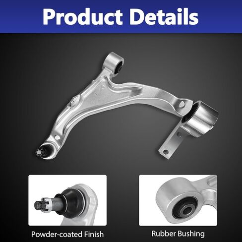 Control Arm, Replacement For Front Lower Control Arm With Ball Joint Front Rear Sway Bar Inner Outer Tie Rod Boots Compatible With 2007-2013 Acura MDX - 12 Pcs in Saudi Arabia