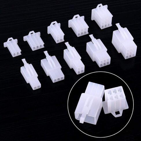 290PCS 2.8mm Wire Connector Kit, 2 3 4 6 9 Pin Male & Female Plug Housings with Crimp Terminals, Electrical Connector Assortment for Car Motorcycle Bike Boat Wiring Repair in Saudi Arabia