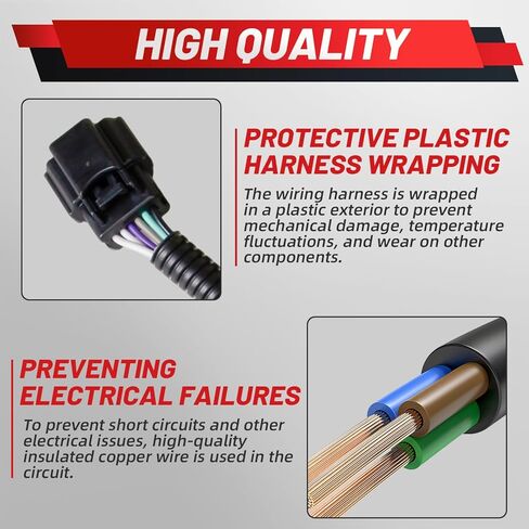 Upgraded Rear Left Door Jumper Wire Assembly Compatible with Ford F-150 2009-2014 Crew Cab Driver Side Door Jumper Harness Replace 9L3Z-14631-CAA 9L3Z14631CAA in Kuwait