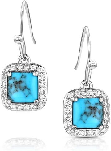 Montana Silversmiths Majestic Vintage Treasure Crafted Turquoise Latch Back Earrings in Kuwait