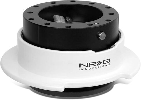 NRG Innovations SRK-250BK-WT Quick Release Kit ((Choose Body Color) / White Ring with Finger Grooves) in Saudi Arabia