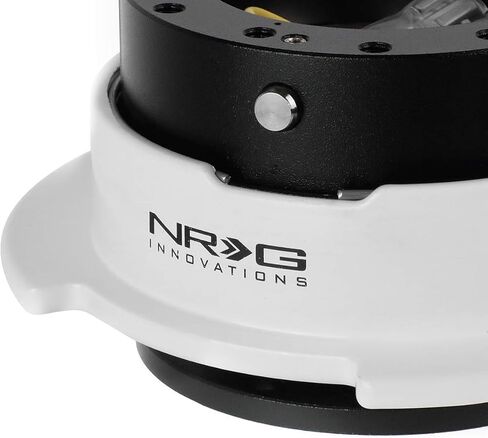 NRG Innovations SRK-250BK-WT Quick Release Kit ((Choose Body Color) / White Ring with Finger Grooves) in Saudi Arabia