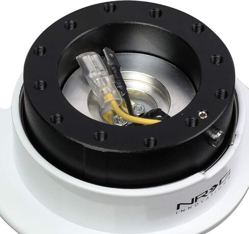 NRG Innovations SRK-250BK-WT Quick Release Kit ((Choose Body Color) / White Ring with Finger Grooves) in Saudi Arabia
