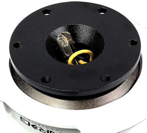NRG Innovations SRK-250BK-WT Quick Release Kit ((Choose Body Color) / White Ring with Finger Grooves) in Saudi Arabia
