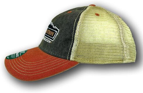 Custom Trucker Hat - Orange - Adjustable Old Favorite by Legacy Resort Wear in Saudi Arabia