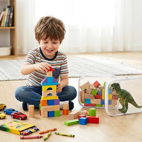 مجموعة ديمور ألتيميت لتنظيم الأغراض - 6 عبوات حافظة شفافة بسحاب (2 كبيرة + 2 متوسطة + 2 صغيرة) مجموعة متعددة الأحجام، حل تخزين كامل للمكياج والحرف اليدوية والألعاب والإلكترونيات (6 عبوات) in Kuwait