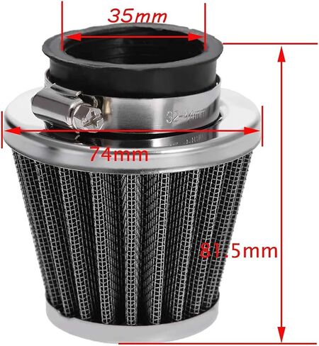 ATV Carburetor PZ19 and 35mm Air Filter Replacement for 50cc 70cc 80cc 90cc 110cc 125cc ATV Dirt Pit Bike Taotao with Fuel Filters Gaskets Rubber Rings By SHIQING in Kuwait