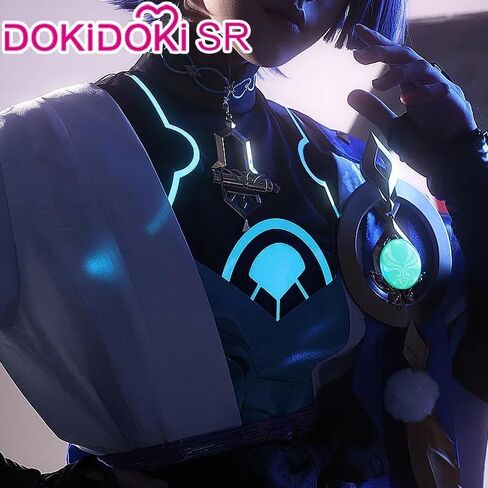 KIRA KIRA Genshin Impact Wanderer Scaramouche Costume Plus Size Doki-SR Genshin Wanderer Outfits for Halloween in Kuwait
