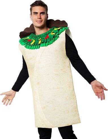 ReneeCho Adult Burrito Costume Halloween Funny Food costumes Mexican Food Mascot Men Women in Saudi Arabia
