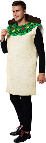 ReneeCho Adult Burrito Costume Halloween Funny Food costumes Mexican Food Mascot Men Women in Saudi Arabia