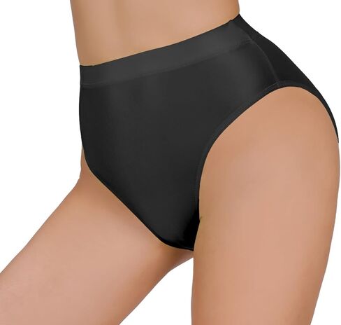 FEOYA Women Sexy Oill Glossy Bikini Briefs High Waist Cheeky Panties See Through Sheer Bottoms Underwear for Club Party in Saudi Arabia
