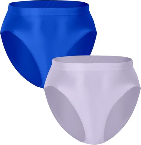 FEOYA Women Sexy Oill Glossy Bikini Briefs High Waist Cheeky Panties See Through Sheer Bottoms Underwear for Club Party in Saudi Arabia