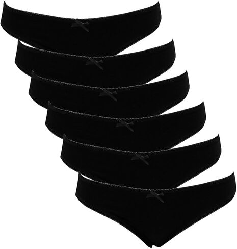 Women's Comfortable Cotton Low Waist Briefs 6 Pack Multi-color XS-XXL in Kuwait