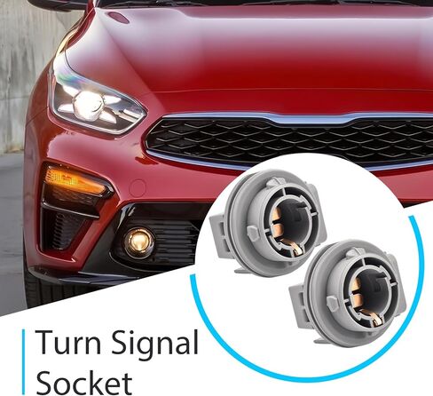 2 Pcs Turn Signal Socket Compatible with Kia Forte 2019-2021 Replace 92164-M7000, Front Left and Right Side Car Light Bulb Socket in Saudi Arabia