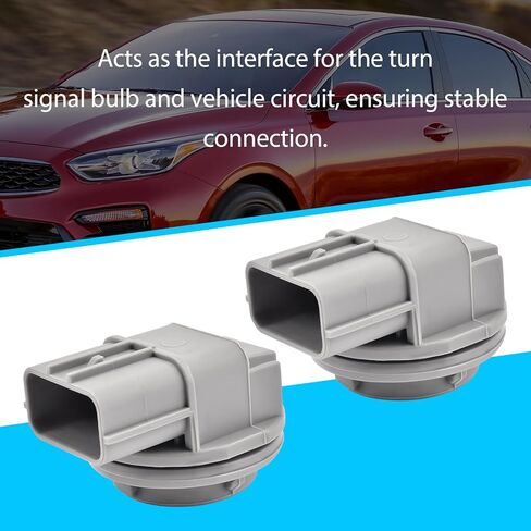 2 Pcs Turn Signal Socket Compatible with Kia Forte 2019-2021 Replace 92164-M7000, Front Left and Right Side Car Light Bulb Socket in Saudi Arabia