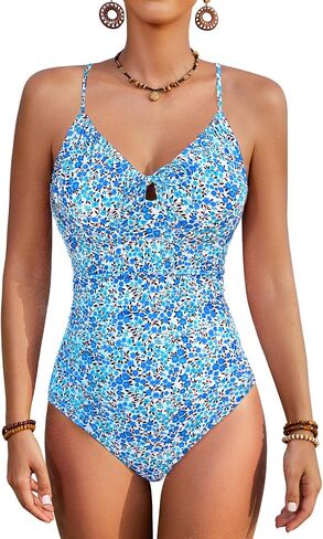 Jolefille Underwire قطعة واحدة ملابس السباحة النساء البطن التحكم التغطية الكاملة ثوب السباحة رفع عالية قطع بِدل السباحة الأزهار في سن المراهقة in Kuwait