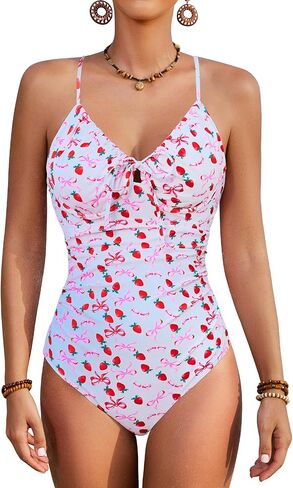 Jolefille Underwire قطعة واحدة ملابس السباحة النساء البطن التحكم التغطية الكاملة ثوب السباحة رفع عالية قطع بِدل السباحة الأزهار في سن المراهقة in Kuwait