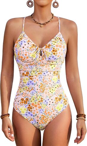 Jolefille Underwire قطعة واحدة ملابس السباحة النساء البطن التحكم التغطية الكاملة ثوب السباحة رفع عالية قطع بِدل السباحة الأزهار في سن المراهقة in Kuwait
